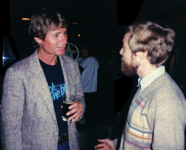 John Denver and Brad Powell. photo by Marsha Gertenbach, a former singer with the Back Porch Majority